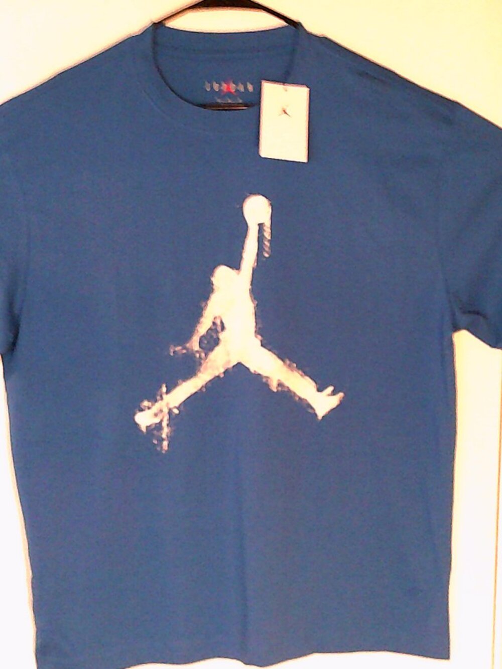 NEW AIR JORDAN "Brooklyn Melting Jumpman Tee" MEN'S BLUE T-SHIRT XL HQ8925-459